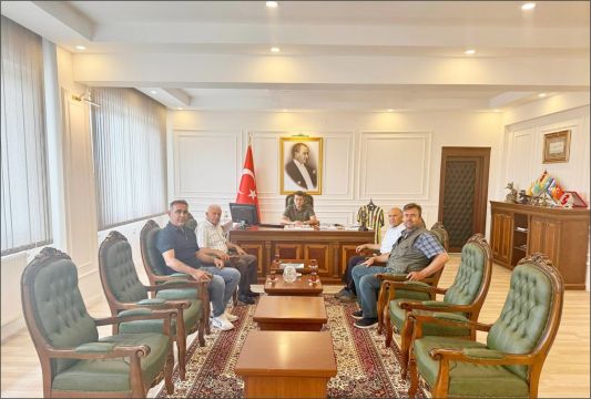 KAYMAKAM CIDIROĞLU MUHTARLAR DERNEĞİ YÖNETİMİNİ AĞIRLADI